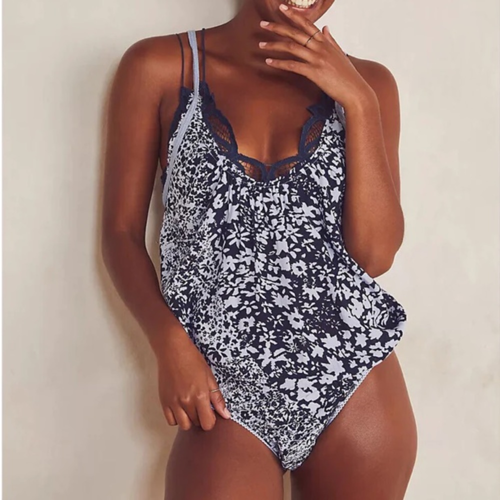 Free People Be Kind Bodysuit Blue